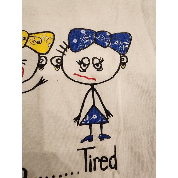 Vtg 90s Single Stitch Quit Quitting Overworked Underpaid Fed-Up Tired Tshirt - Picture 7 of 11